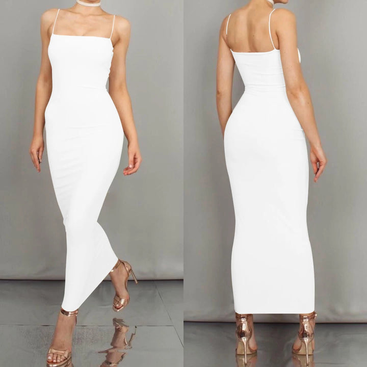 NOVA | Women's Sophisticated Open-Back Midi Dress


