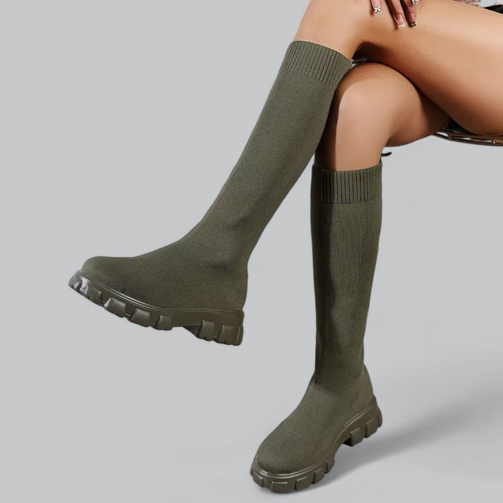 NOVA | Women's Stretch Knee High Boots for Winter
