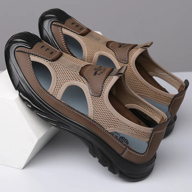 NOVA men’s outdoor ankle-wrap sandals with adjustable straps