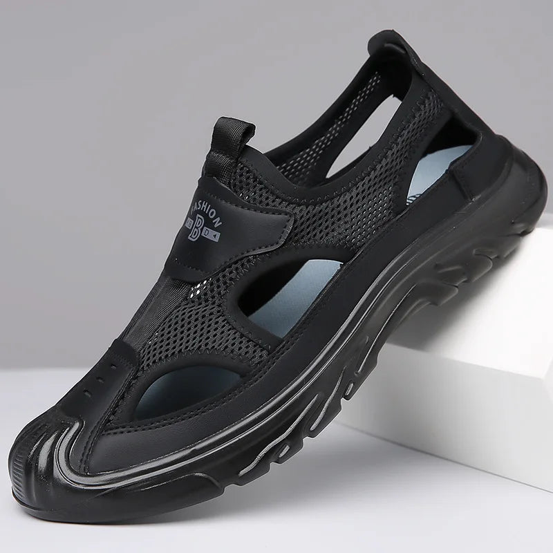 NOVA men’s trekking sandals with wrap-around ankle design

