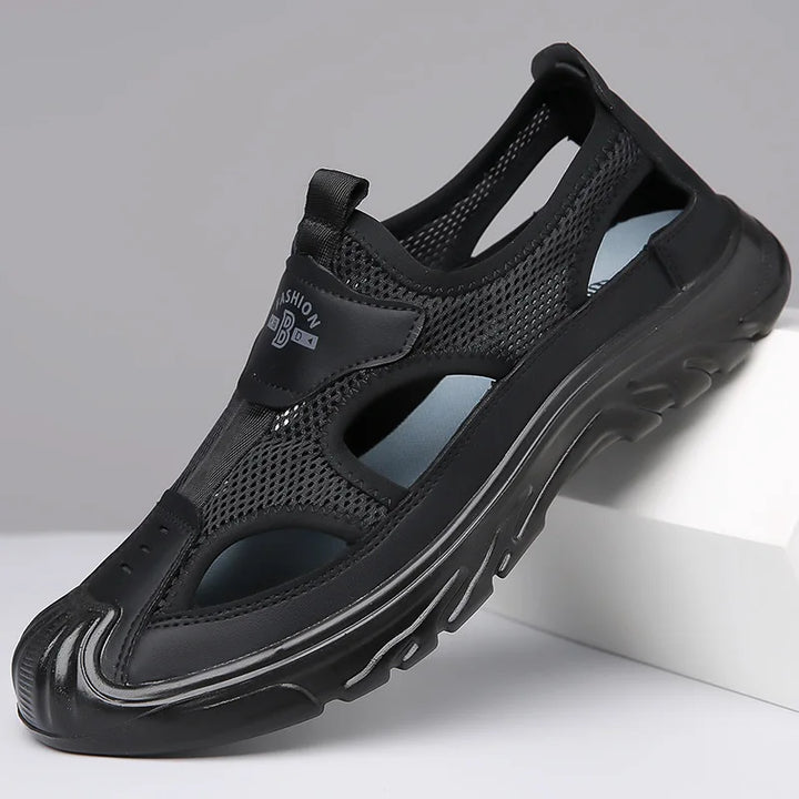 NOVA men’s trekking sandals with wrap-around ankle design

