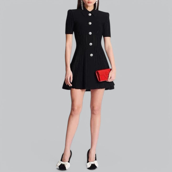Nova | Classic Ribbed Polo Dress for Women
