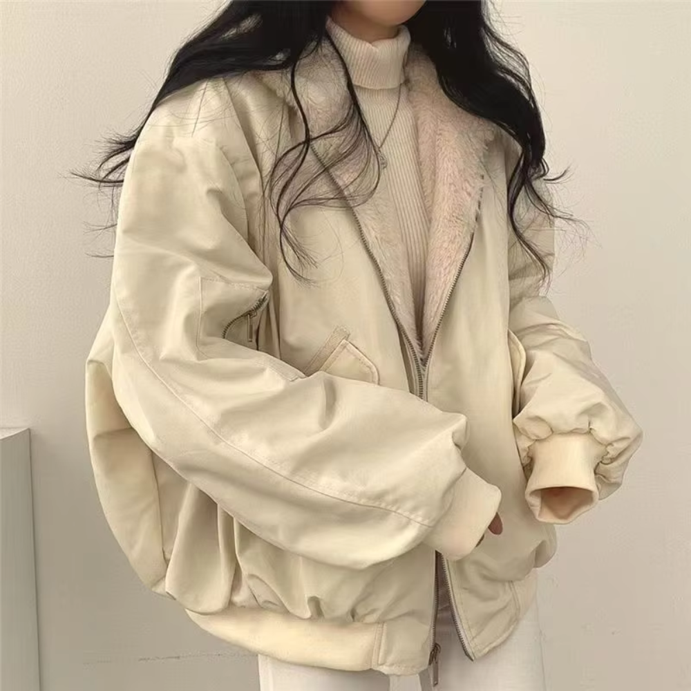 Nova | Comfortable Reversible Zipper Hoodie for Women
