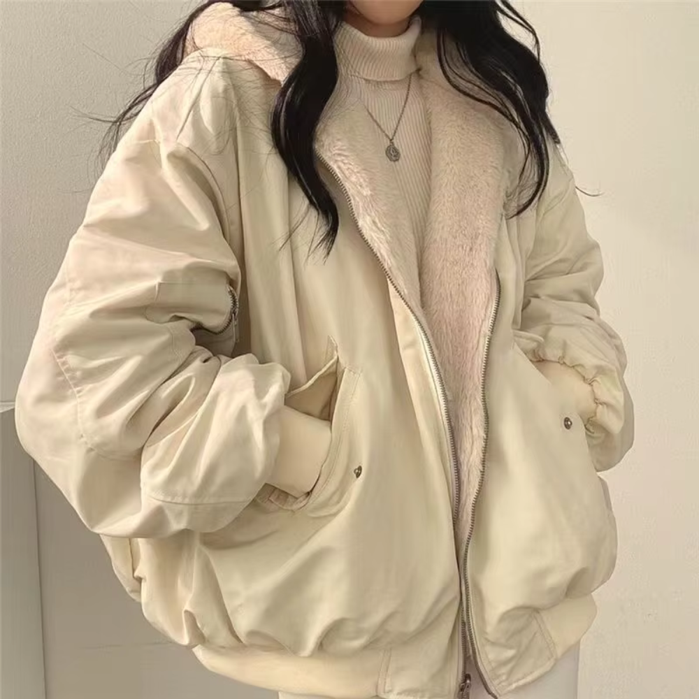 Nova | Cozy Women's Reversible Hoodie with Zipper
