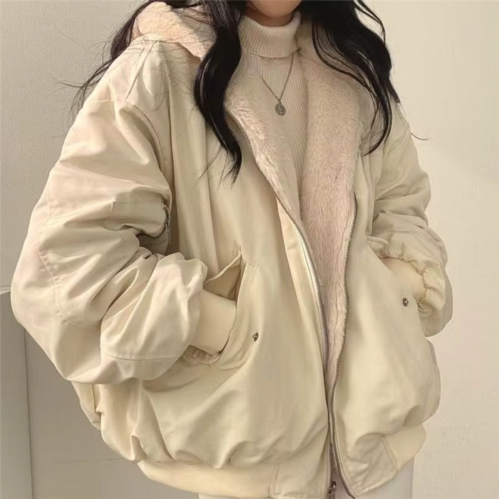 Nova | Cozy Women's Reversible Hoodie with Zipper

