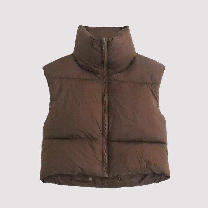 Nova | Fashionable Women's Cropped Down Vest
