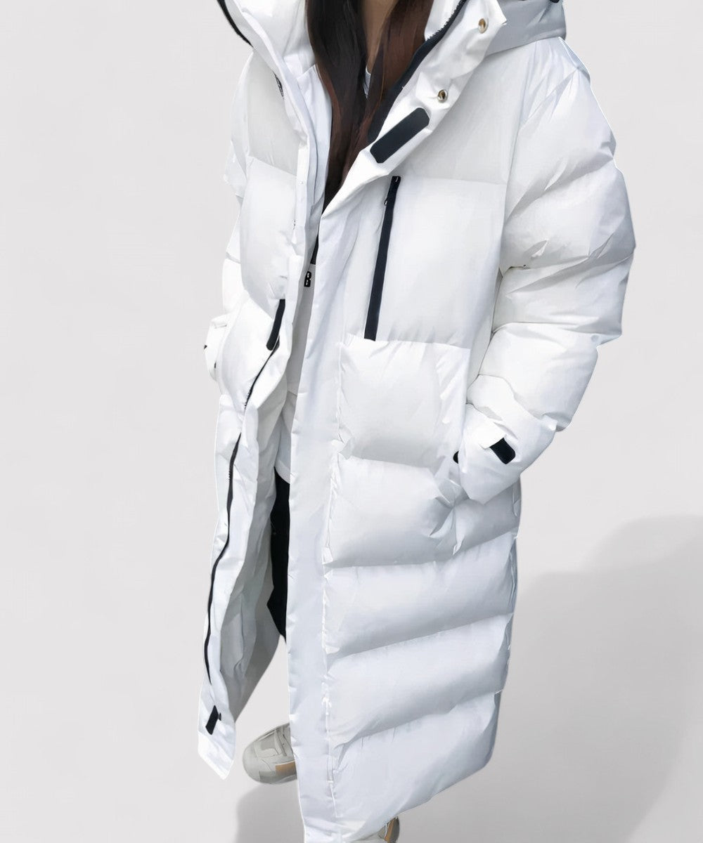 Nova | Fashionable Women's Long Hooded Parka for Layering
