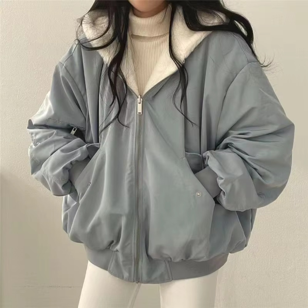 Nova | Modern Women's Reversible Zipper Hoodie
