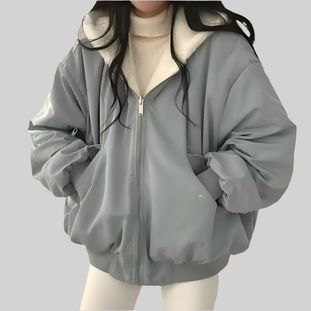 Nova | Reversible Zipper Hoodie for Women
