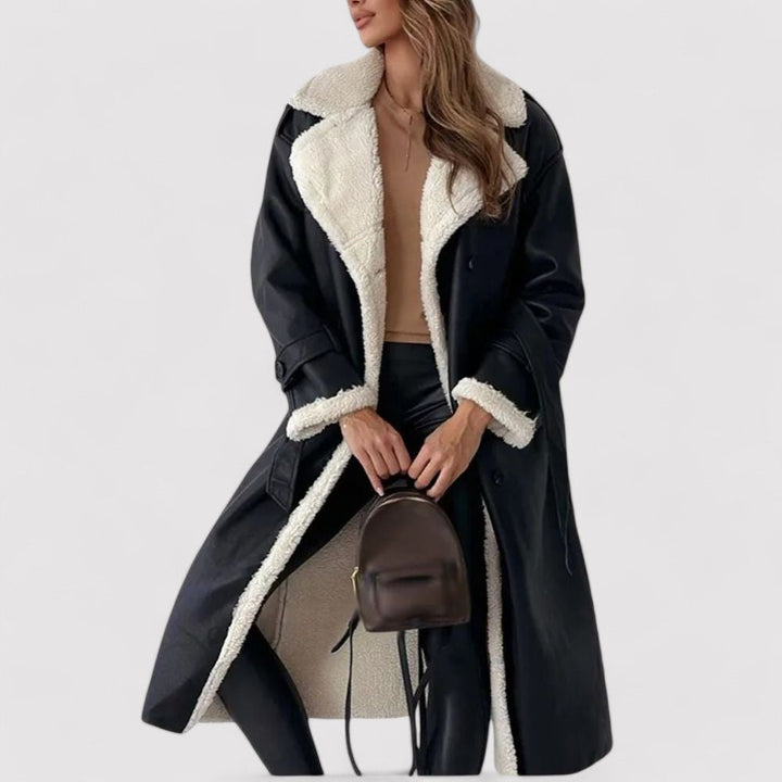 Nova | Stylish Long Wool Coat for Women
