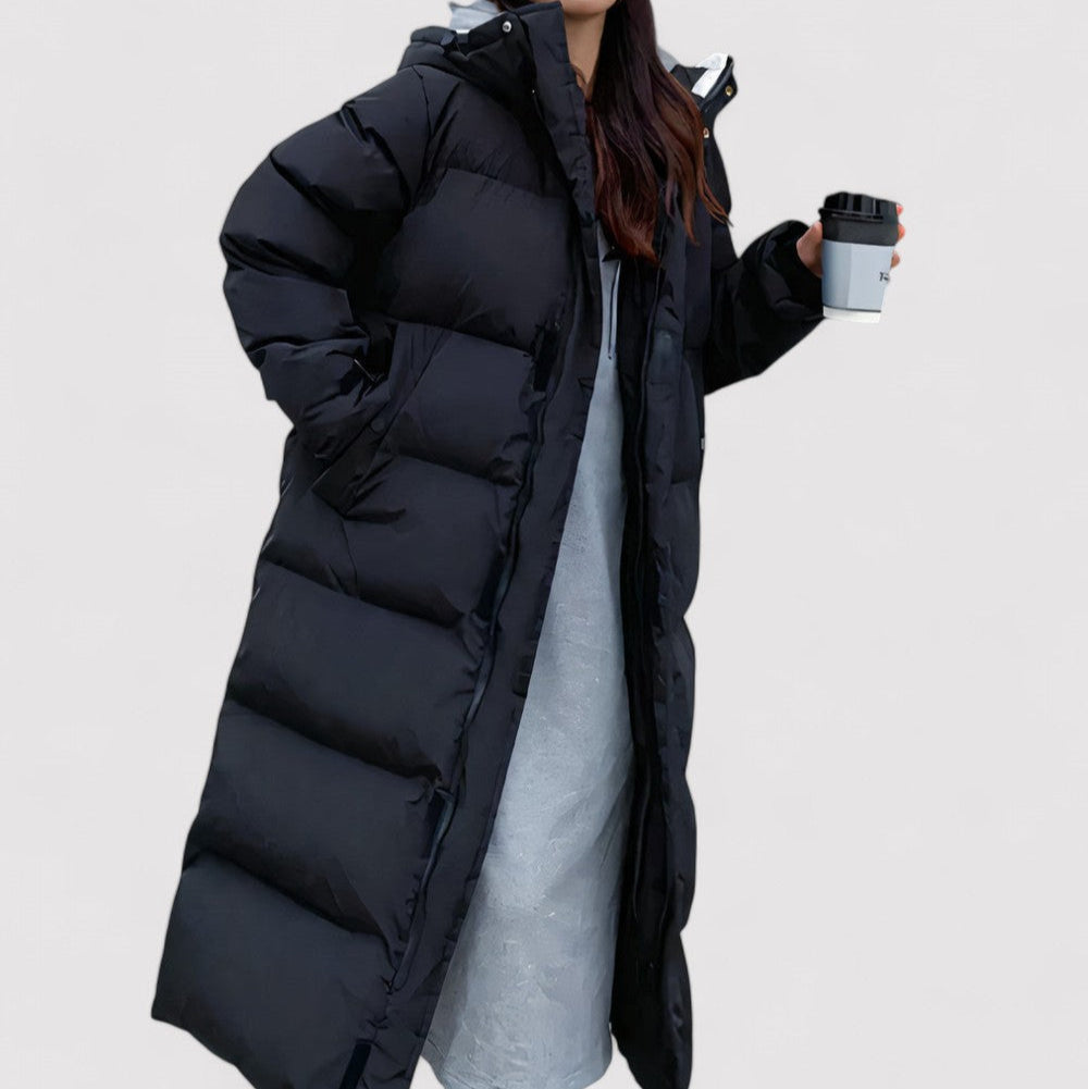 Nova | Stylish Women's Long Hooded Parka for Winter
