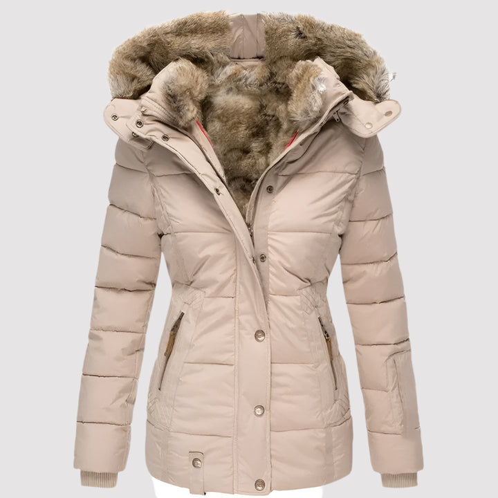 Nova | Trendy Women's Fur-Lined Parka with Hood
