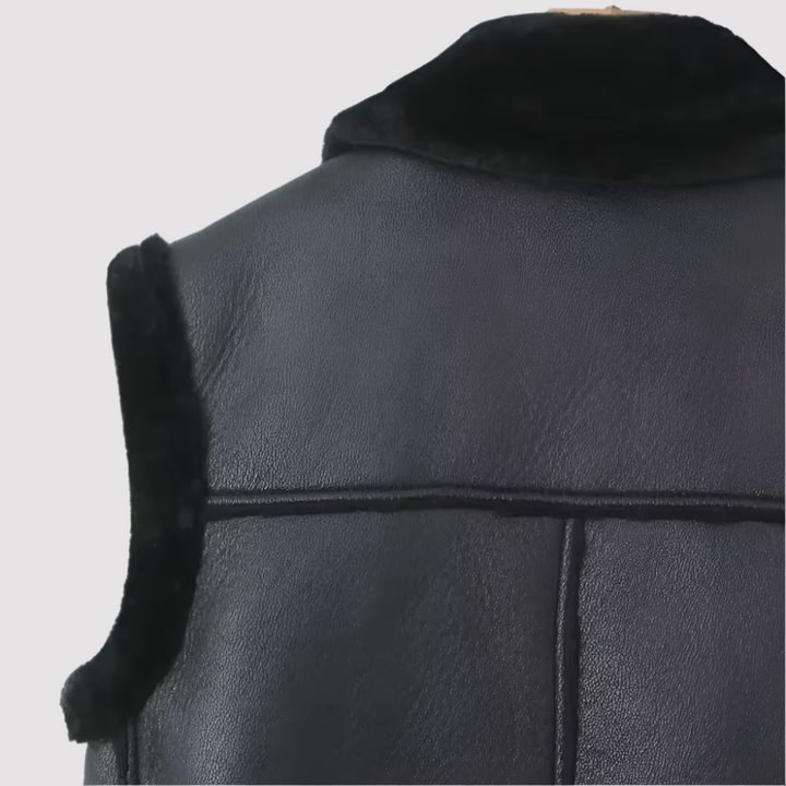 Nova | Warm Women's Shearling Vest for Winter
