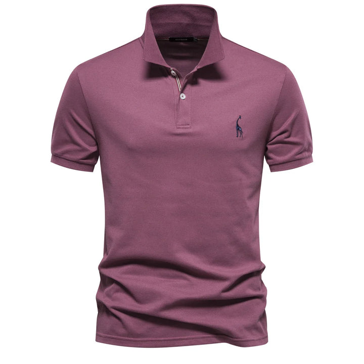 Nova breathable cotton polo shirt for men with embroidery

