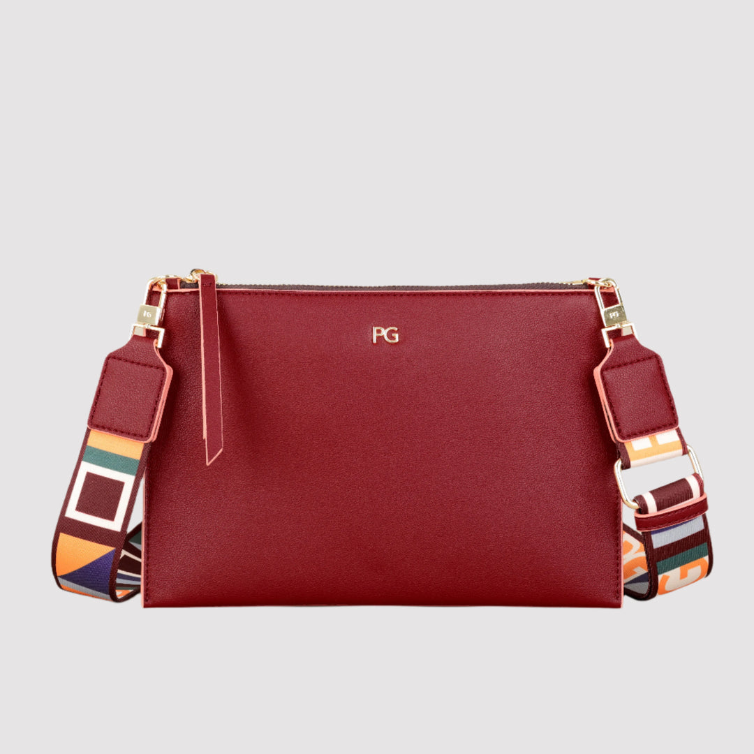 Nova clear PVC clutch with bold lettering for women

