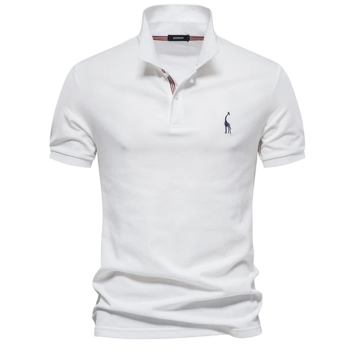 Nova men’s cotton embroidered polo shirt with classic fit