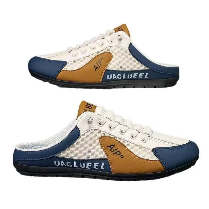 Nova men’s slip-on bonded leather summer slippers

