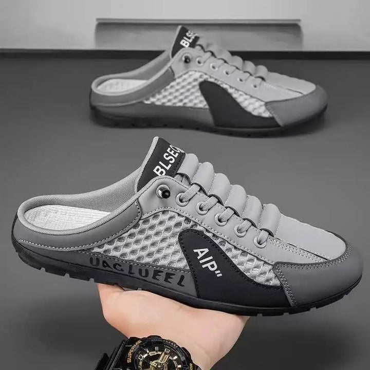 Nova summer half slippers for men in bonded leather

