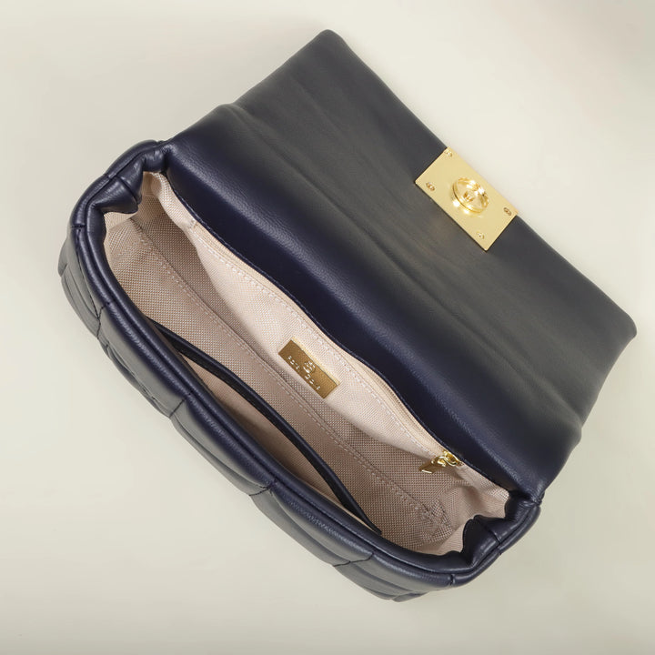 Nova trendy geometric PU messenger bag for women

