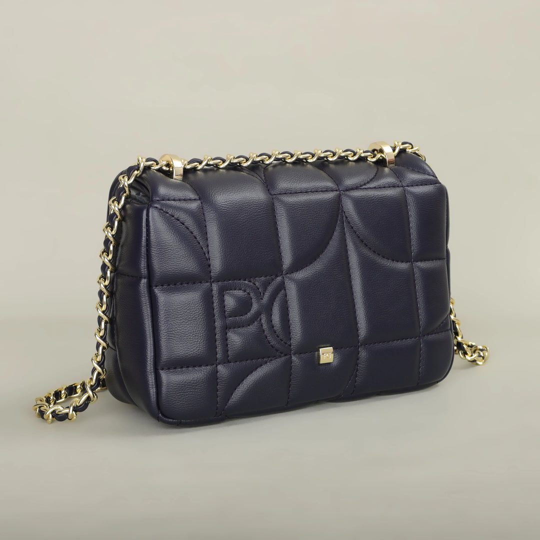 Nova women’s retro PU leather crossbody with geometric pattern


