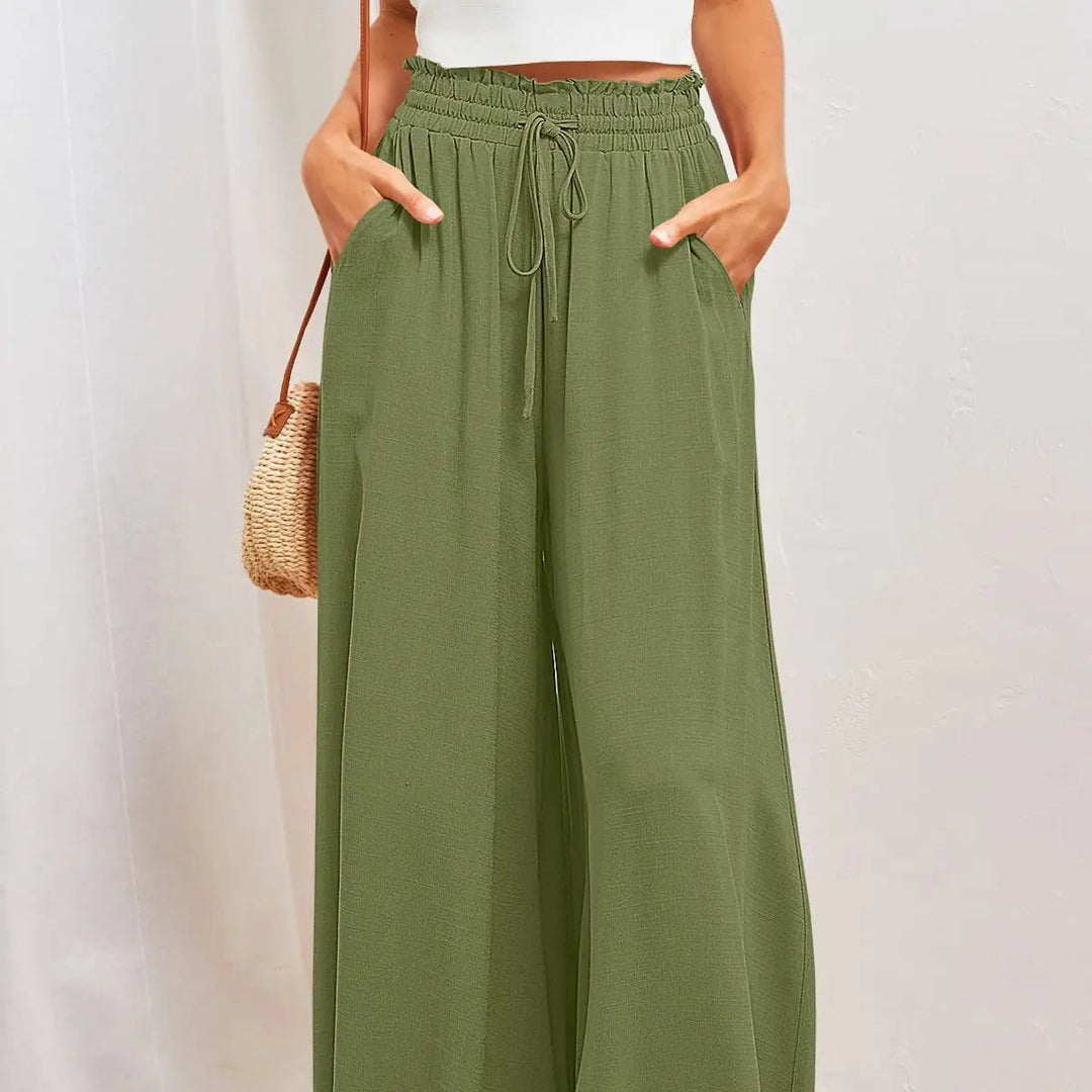 Relaxed fit wide-leg pants for women – NOVA fashion

