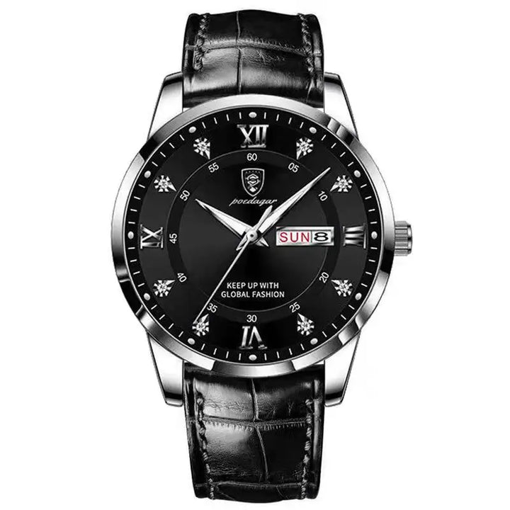 NOVA | Men's Quartz Watch with Leather Strap