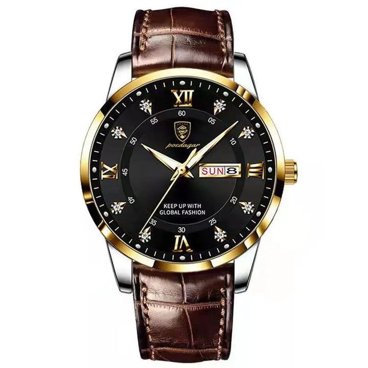 NOVA | Men's Quartz Watch with Leather Strap
