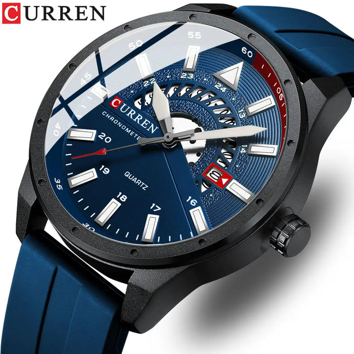 NOVA | Curren Quartz Silicone Band Wristwatch