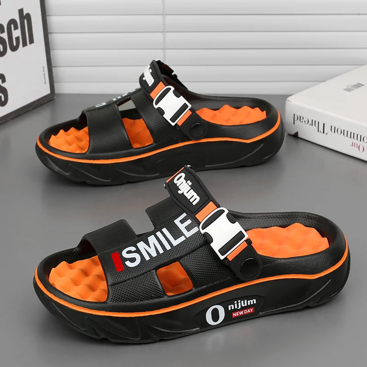 NOVA | Men’s EVA Slide Slippers for Summer with Flat Heel