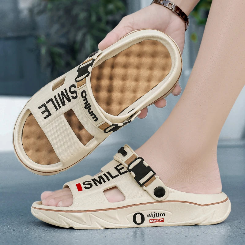 NOVA | Men’s EVA Slide Slippers for Summer with Flat Heel