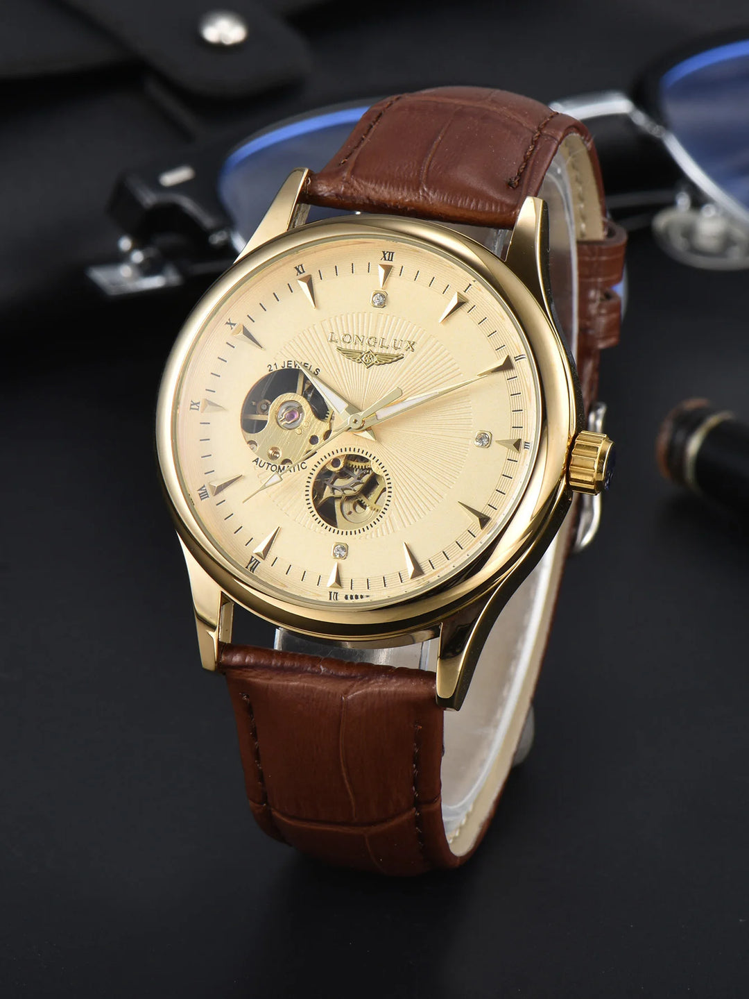 NOVA | Men's Skeleton Mechanical Watch – Automatic Movement,Waterproof