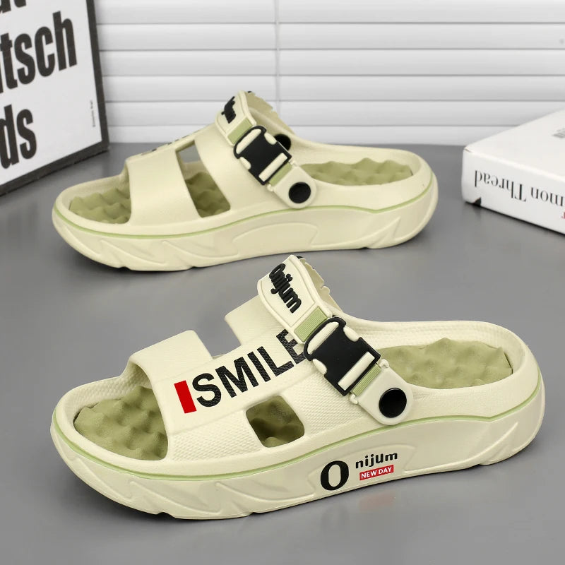 NOVA | Men’s EVA Slide Slippers for Summer with Flat Heel