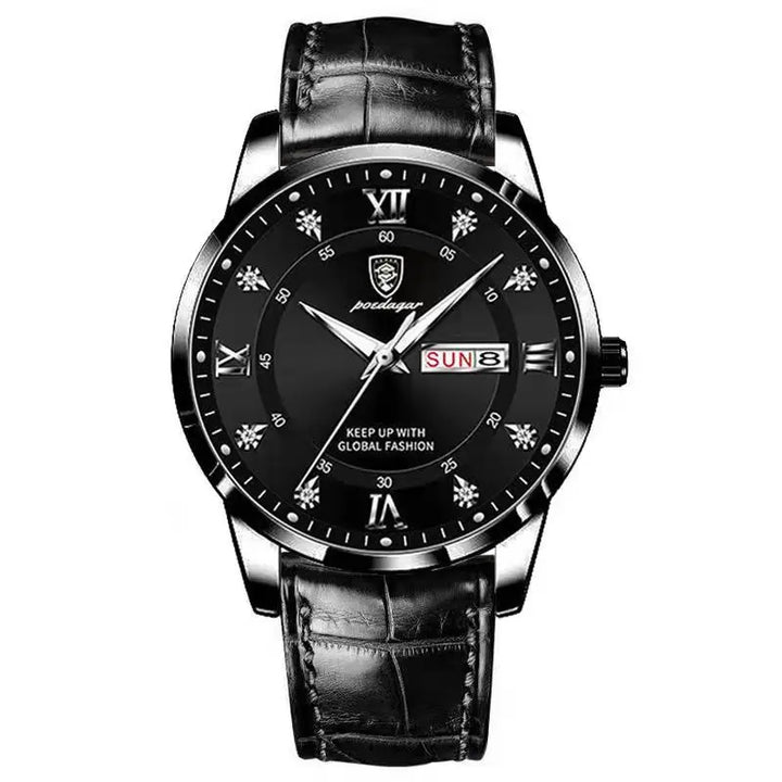 NOVA | Men's Quartz Watch with Leather Strap