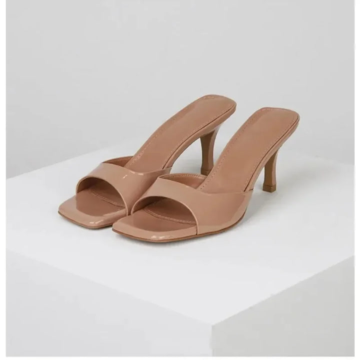 NOVA | Chic PU Leather Heeled Sandals for Women

