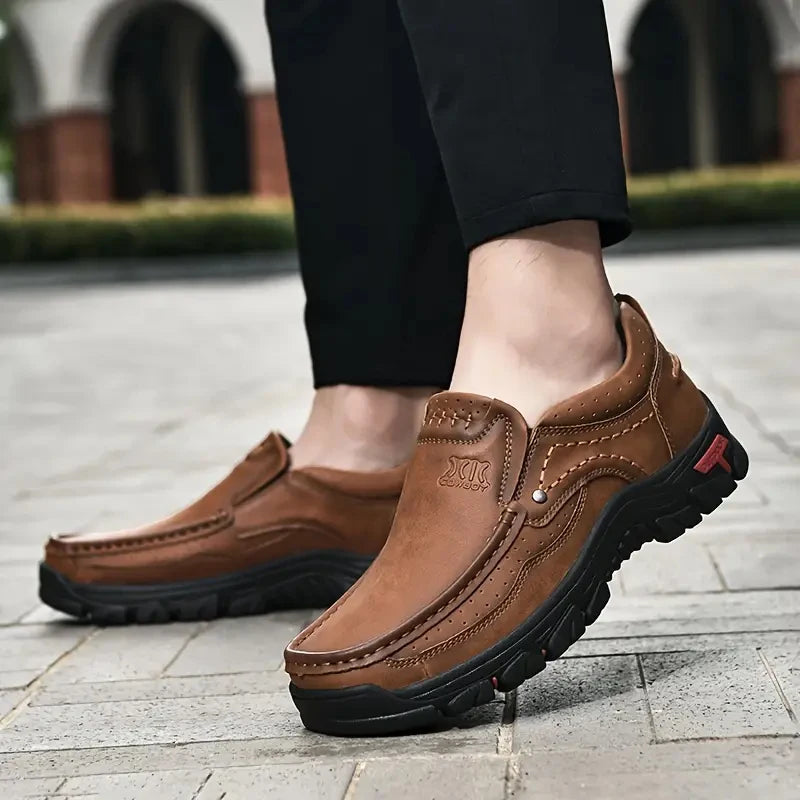 NOVA | Men's Leather Loafers Slip-On