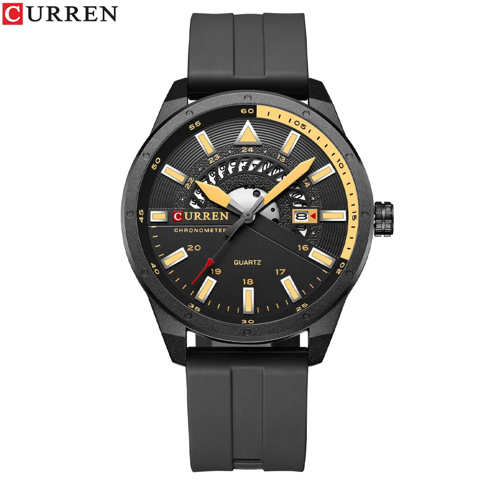 NOVA | Curren Quartz Silicone Band Wristwatch