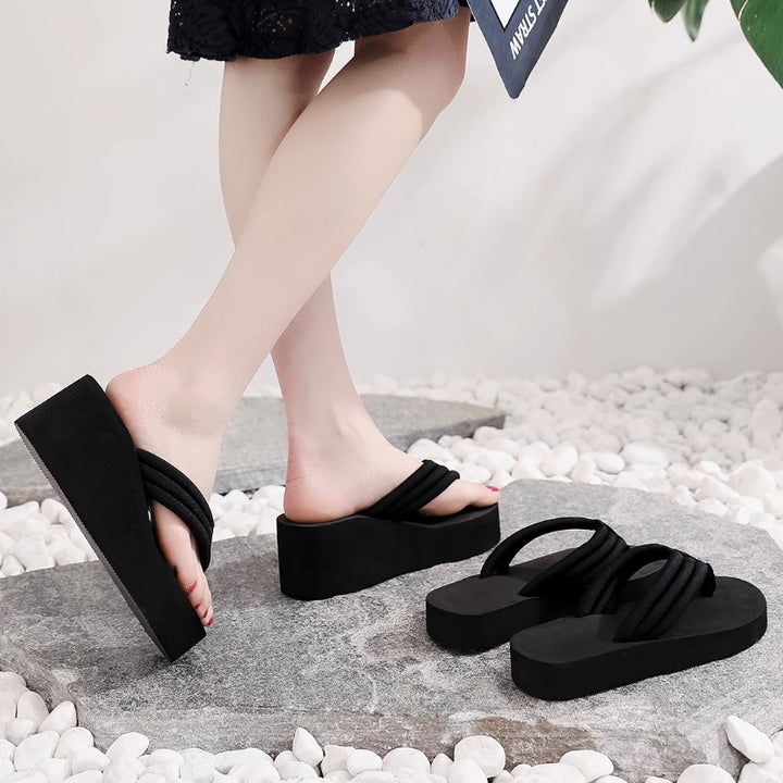 NOVA | Women’s Wedge Flip-Flops – Lightweight Platform
