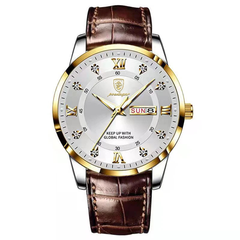 NOVA | Men's Quartz Watch with Leather Strap