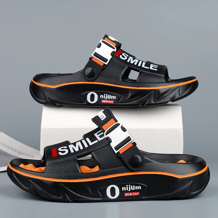 NOVA | Men’s EVA Slide Slippers for Summer with Flat Heel