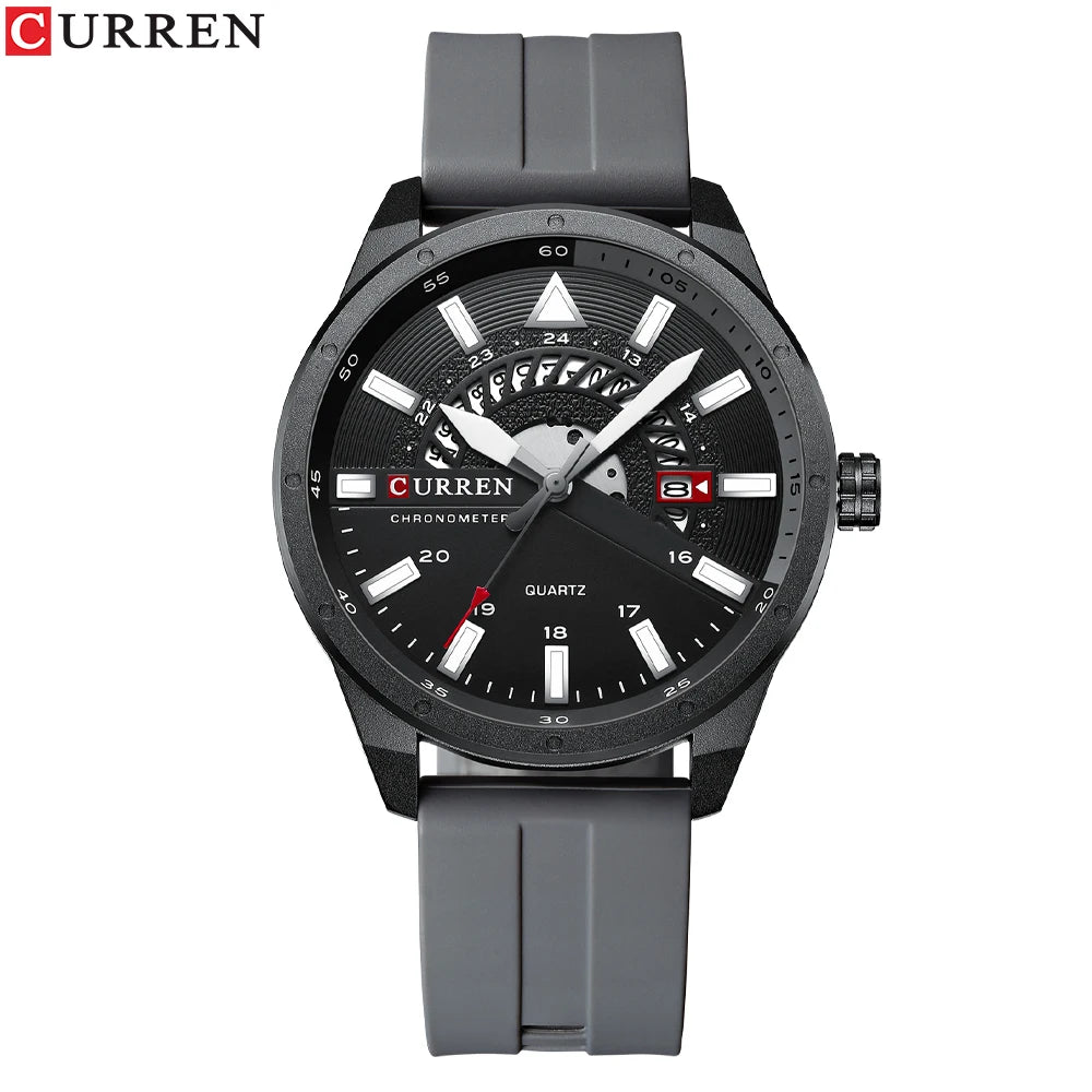 NOVA | Curren Quartz Silicone Band Wristwatch