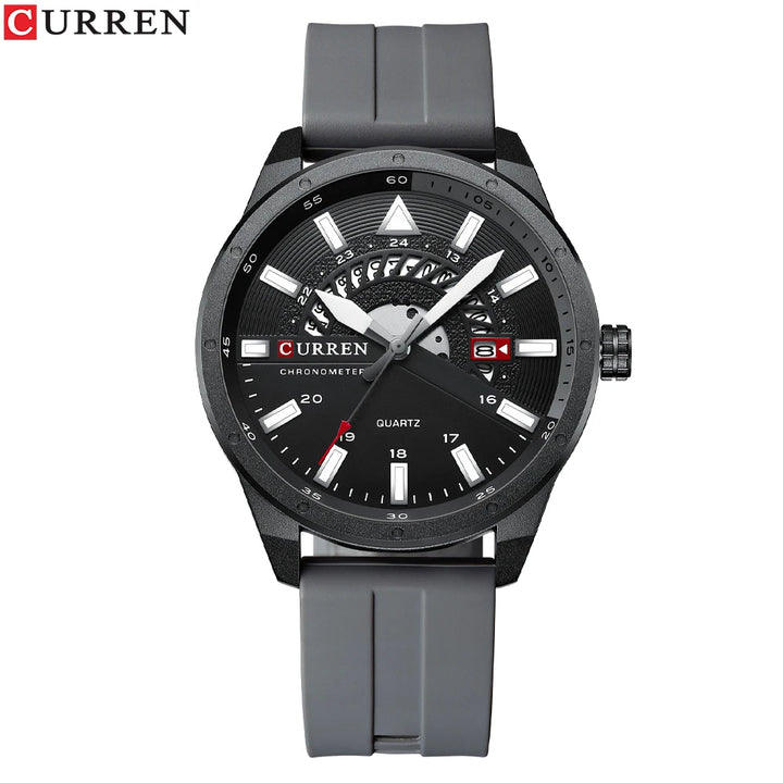NOVA | Curren Quartz Silicone Band Wristwatch