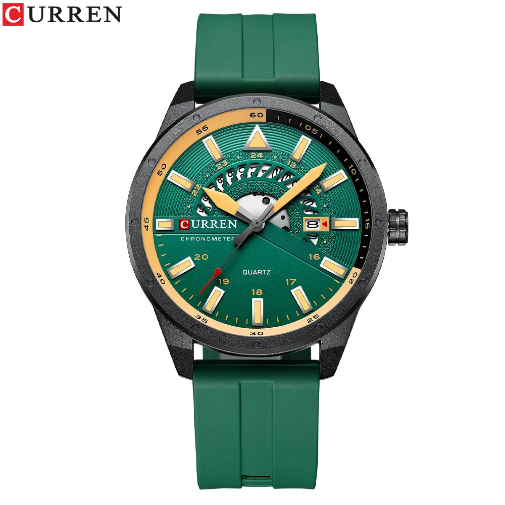 NOVA | Curren Quartz Silicone Band Wristwatch