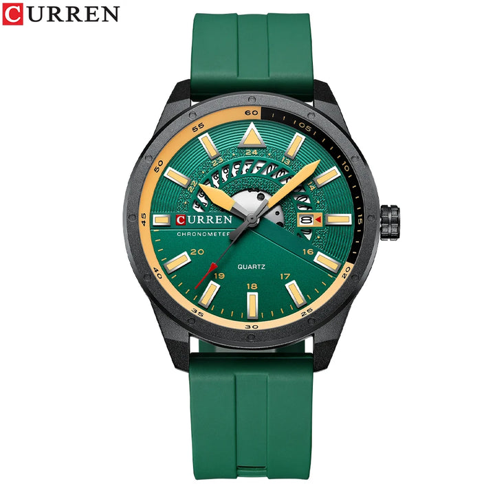 NOVA | Curren Quartz Silicone Band Wristwatch