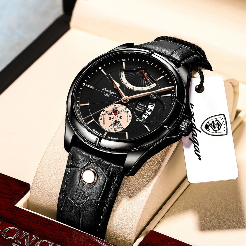 Stylish stainless steel men’s quartz watch by NOVA

